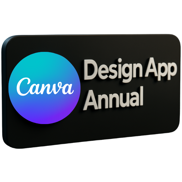 Canva Pro - Annual: One-Time Payment, Unlimited Creativity for 12 Months.