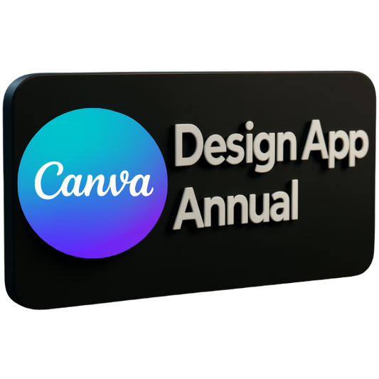 Canva Pro - Annual: One-Time Payment, Unlimited Creativity for 12 Months.